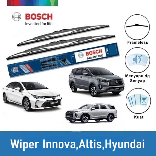 Bosch Wiper Mobil Innova, Altis E12, Hyundai H1, Captiva BA16 & BA24