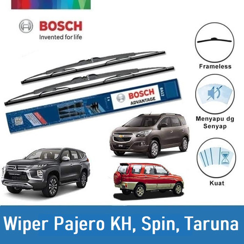 Bosch Wiper Mobil Rush, Pajero Sport KH, Spin, Taruna, Terios 21 & 18