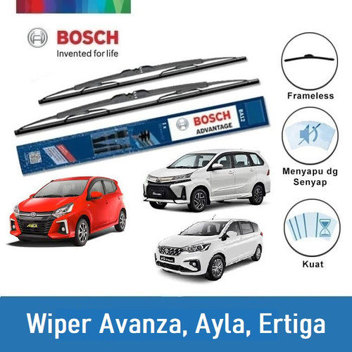 Bosch Wiper Mobil New Avanza, March K13, Sunny, Ayla, Ertiga 21 & 14