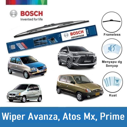 Bosch Wiper Mobil Avanza, Atoz Mx, Atoz Prime, Visto BA16 & BA20