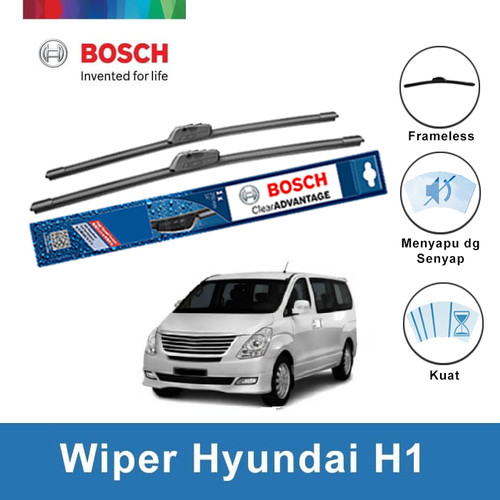 Bosch Sepasang Wiper Mobil Hyundai H1 Frameless New Clear 24 & 16