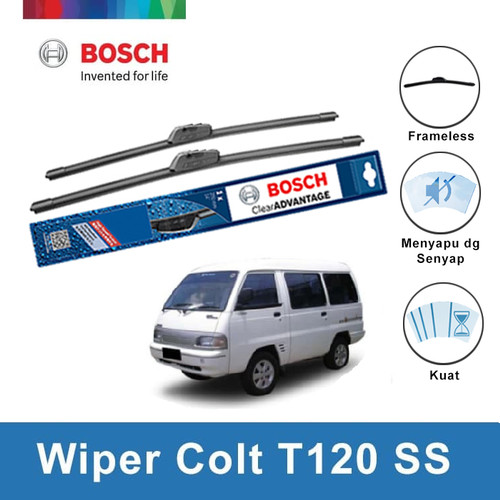 Bosch Sepasang Wiper Mobil Mitsubishi Colt T120 SS Frameless 16 & 16