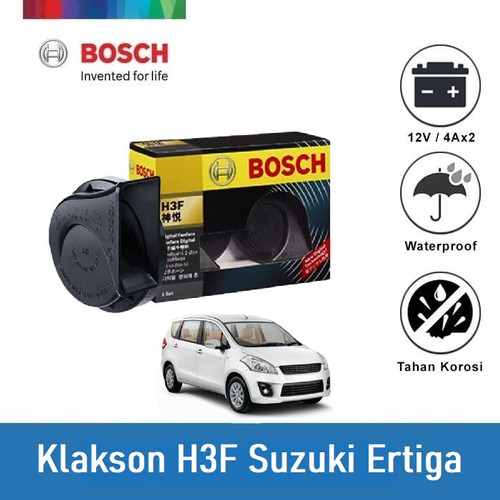 Bosch Klakson Mobil Suzuki Ertiga H3F Digital Fanfare (Keong) Black 12