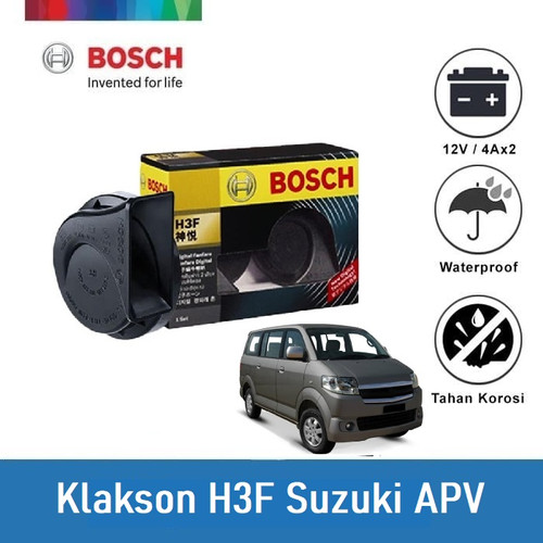 Bosch Klakson Mobil Suzuki APV H3F Digital Fanfare (Keong) Black 12V