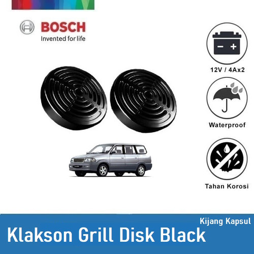 Bosch Klakson Toyota Kijang Kapsul Europa Grill Disc Black 12V - Set