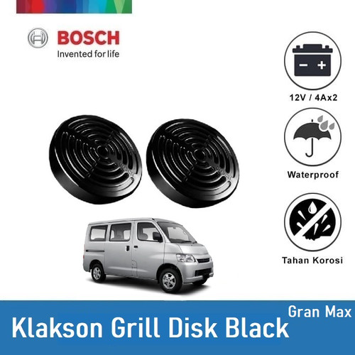 Bosch Klakson Mobil Daihatsu Gran Max Europa Grill Disc Black 12V -Set