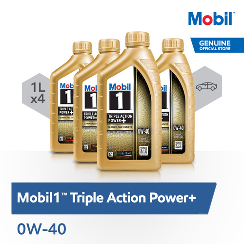 Oli Mesin - Mobil 1 0W-40 1L (4 Botol)