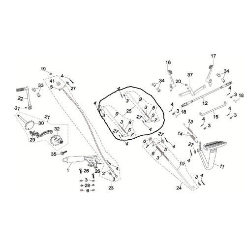 Kawat Rem Belakang Pendek Viar Roda 3 Karya Bit Th 2015 Bar Short Assy