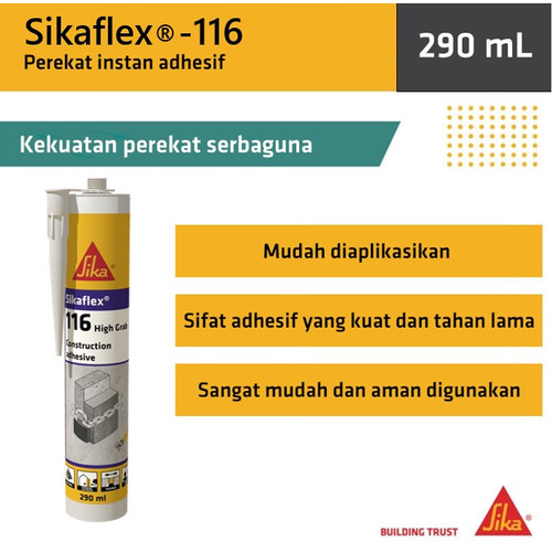 Sikaflex 116 Maxtack Lem Glue Perekat Serbaguna Pengganti Paku 290ml