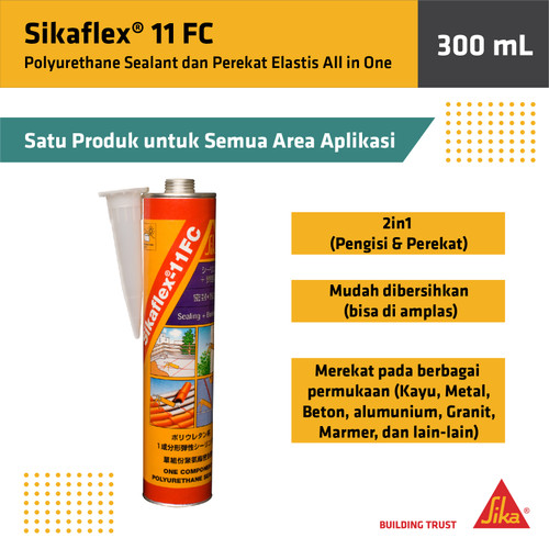 Sikaflex 11 FC Sealant Pengisi Celah Beton Jendela PU 310 ml