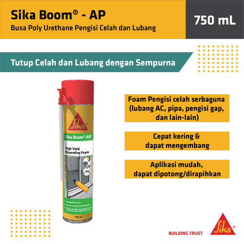 SikaBoom AP Sealant Foam Mengembang Penutup Lubang Tembok 750ml