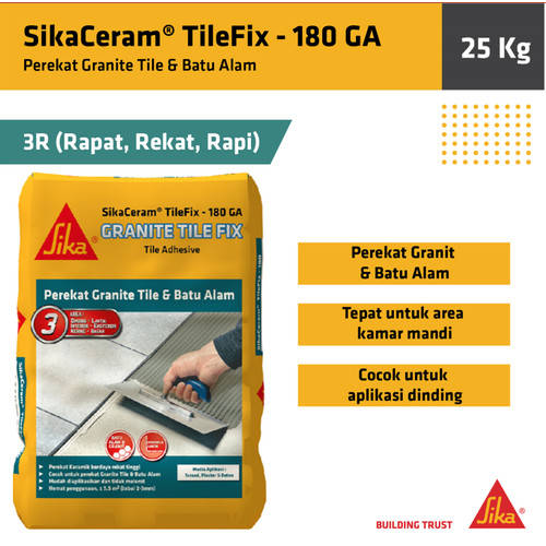 SikaCeram® - 180 GA 25 Kg. Semen Instan Untuk Perekat Granite