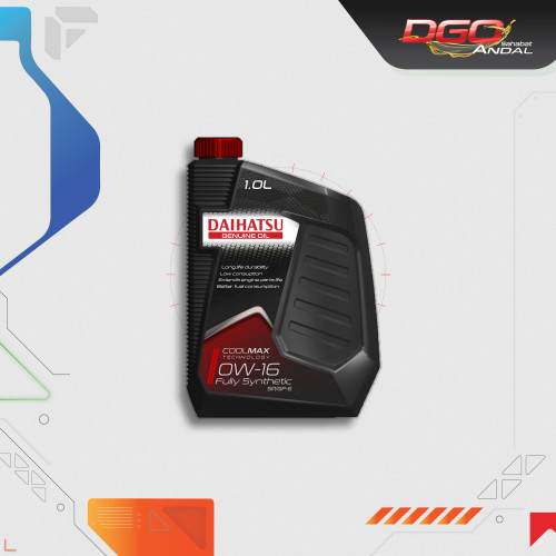 Daihatsu Genuine Oil 0W-16 API SN/GF-5 Fully Synthetic 1L (Baru)