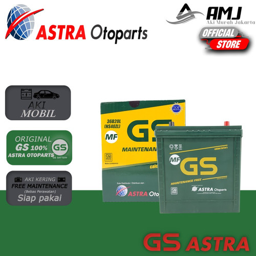 Aki Mobil All New Avanza 2022 GS Astra NS40ZL Aki Kering 12V / 35Ah