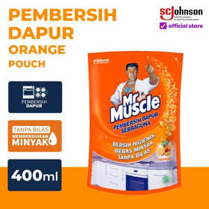 Mr Muscle Pembersih Dapur Pump / Pouch Orange / Lemon Anti Bakteri