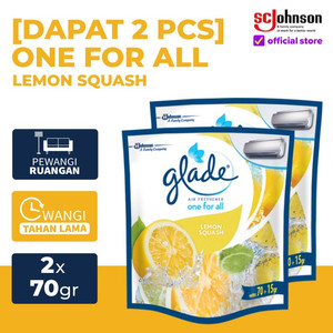 (Dapat 2Pcs) Glade One For All Lemon Squash 70gr Pengharum Ruangan