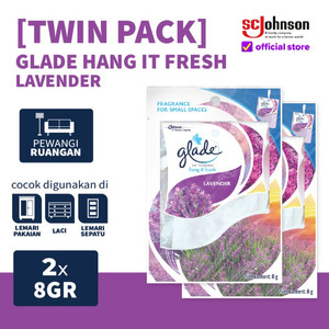 (TWIN PACK) Glade Hang It Fresh Lavender 8gr