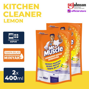 (Twin Pack) Mr Muscle Kitchen Lemon Pouch 400mL x 2pcs