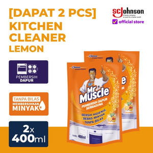 (Twin Pack) Mr Muscle Kitchen Orange Pouch 400mL x 2pcs