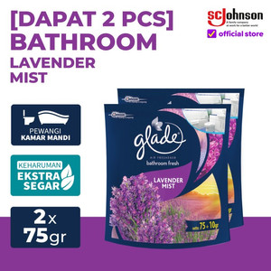 (Dapat 2 pcs) Glade Bathroom Lavender Mist Refill 75gr