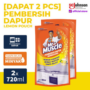 (Dapat 2Pcs) Mr Muscle Kitchen Pembersih Dapur Pouch Lemon 720ml