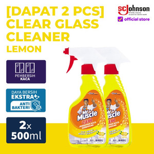 (Dapat 2Pcs) Mr Muscle Glass Liquid Lemon Pump 500mL