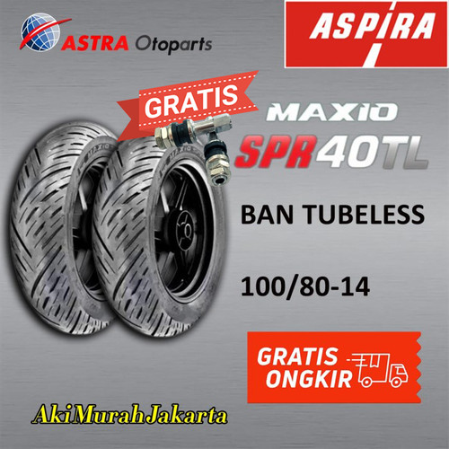 Ban Tubeless MAXIO SPR40TL 100/80-14 ASPIRA ORIGINAL ASTRA