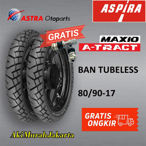 Ban Tubeless MAXIO A-TRACT 80/90-17 ASPIRA ORIGINAL ASTRA