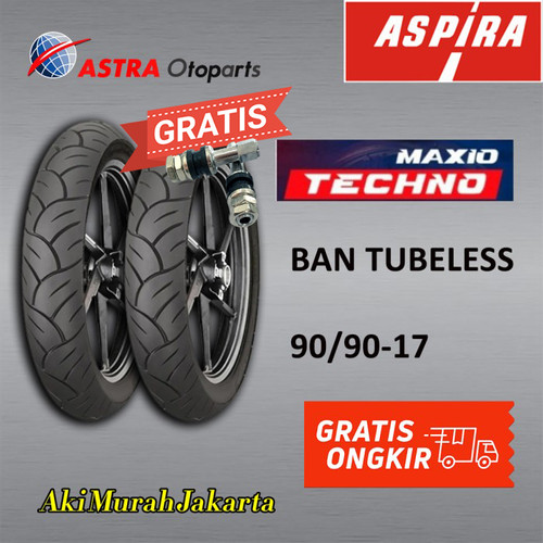 Ban Tubeless MAXIO TECHNO 90/90-17 ASPIRA ORIGINAL ASTRA