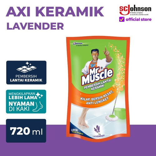 Mr Muscle Axi Keramik Lavender Pouch 720mL