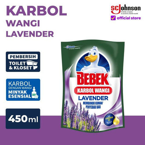 Bebek Karbol Wangi Lavender Pouch 450mL Kebersihan Rumah Tangga