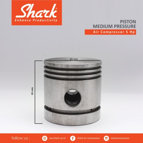 Piston tengah kompresor shark Medium pressure 5Hp