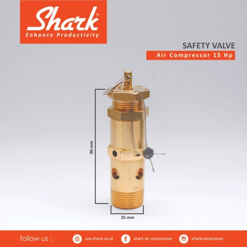 Safety Valve kompresor Shark 15Hp