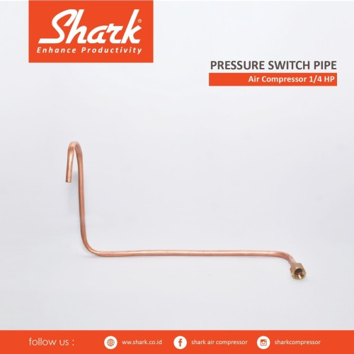 Pressure Switch Pipe Kompressor Shark 1/4Hp Auto