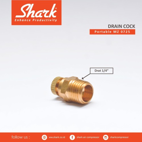 Drain Cock kompressor MZ 07-25 Shark