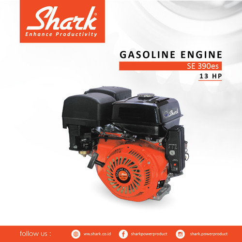 Mesin Penggerak 13 Hp Shark Gasoline Engine SE 390ES Electrik Starter