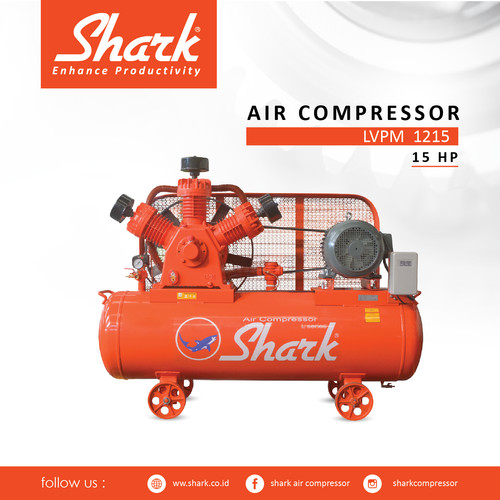 Kompresor 15Hp Tangki 330 Liter Shark Air Compressor+Motor LWPM 1215