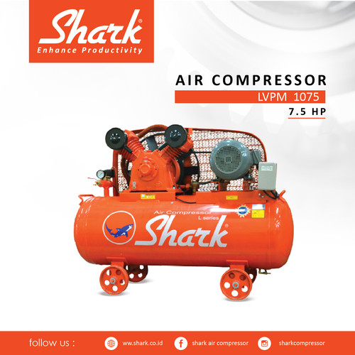 Kompresor 7,5Hp Tangki 275 Liter Shar kAir Compressor+Motor LVPM 1075