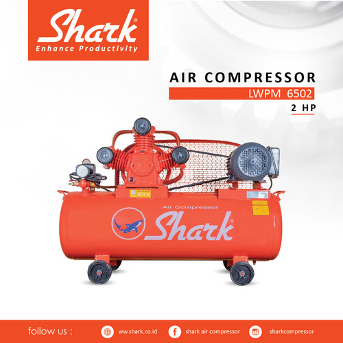 Kompresor 2Hp Tangki 100 LiterAir Shark Compressor + Motor LWPM 6502