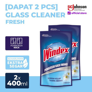 (Dapat 2Pcs) Windex Liquid Pouch 800mL Pembersih Kaca