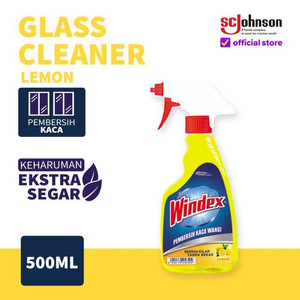 Windex Liquid Lemon Pump 500mL Pembersih Kaca Serbaguna