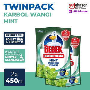 BEBEK Karbol Wangi Mint Pouch 450mL TWINPACK