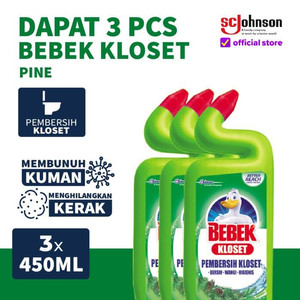 (Dapat 3pcs) Bebek Kloset Pinus 450mL Pembersih Toilet