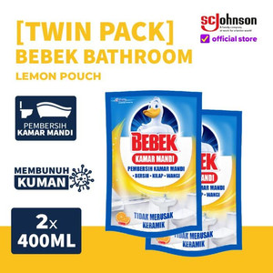 [Twin Pack] Bebek Bathroom Lemon Peach Pouch 400mL x 2pcs