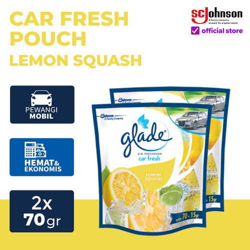 Twin Pack Glade Car Lemon Refill 70gr x 2pcs