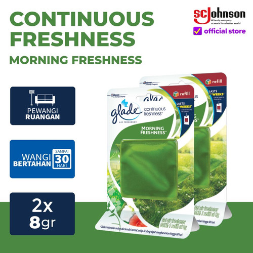 [Twin Pack] Glade Continue-Freshness Morning Fresh 8gr