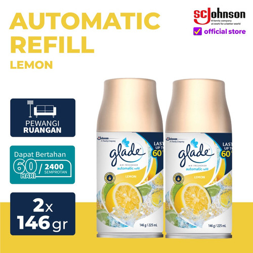 TWIN PACK Glade Matic Spray Refill Lemon 146gr