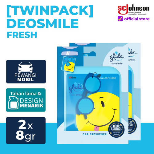 [TWIN PACK] Glade Deo Smile New Car Fresh 8g