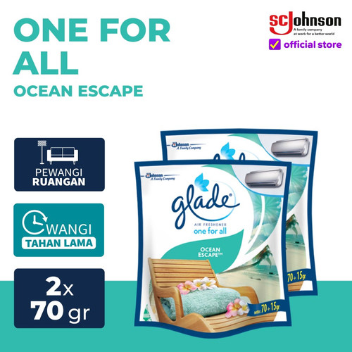 [Twin Pack] Glade One-for-All Ocean Escape Refill 70gr