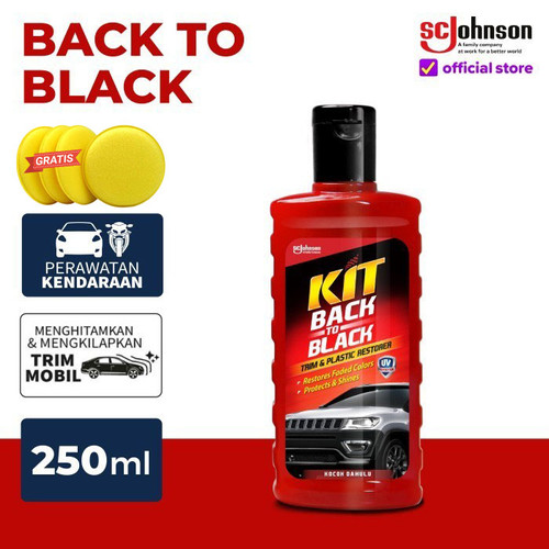 Kit Back to Black 250ml Menghitamkan Mengkilapkan Trim Kendaraan